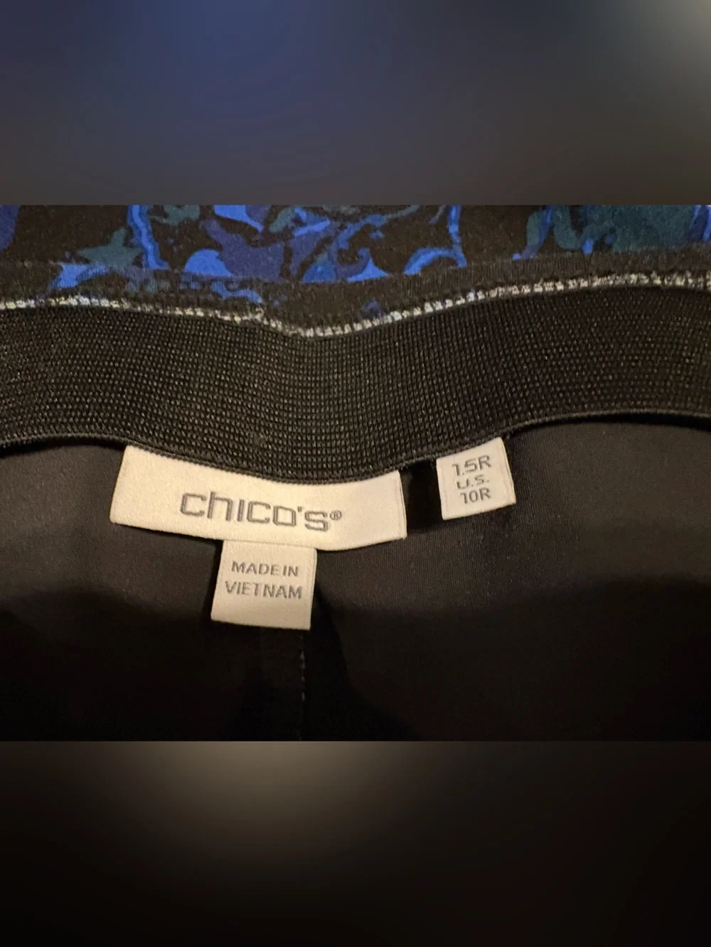 Chico's vibrant Blue Size 1.5 (Approx. US 10-12 / Medium-Large) stretch pants‎